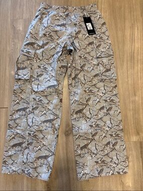 Forever 21 Neutral Camo Cargo Pants - Beige Gray Brown